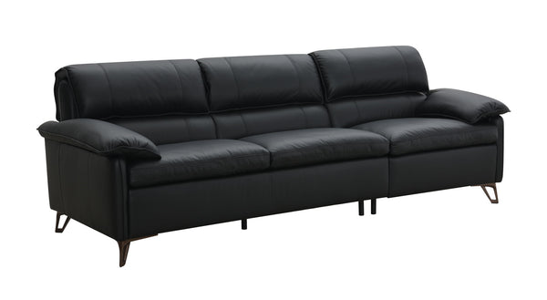 Eilene - Top Grain Leather Sofa - Black