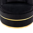 360 Degree Swivel Over Sized Upholstered Barrel Chair