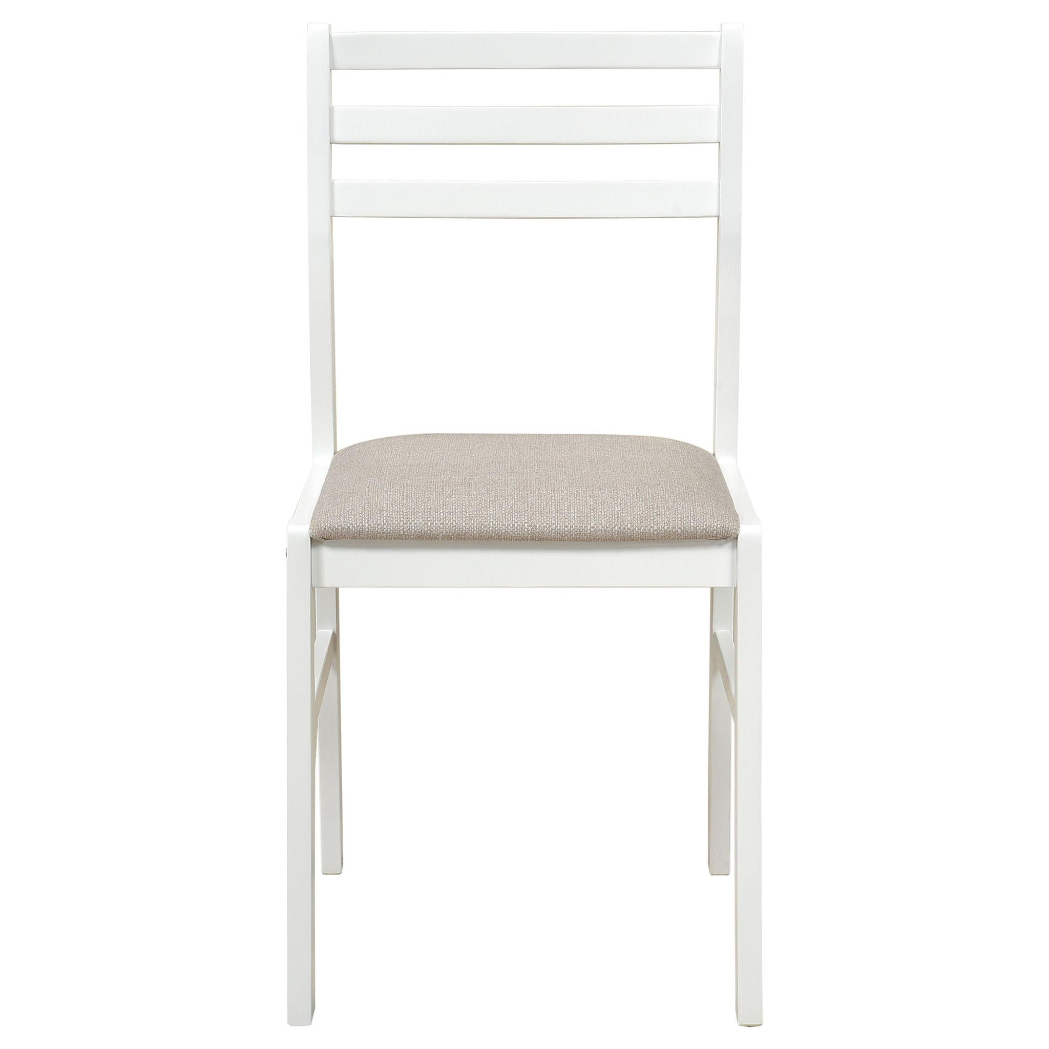 Bucknell 3-piece Round Drop Leaf Dining Table Set White - Atlantic Fine Furniture Melbourne FL