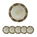Plastic Charger Plate (Set of 6) - Gold