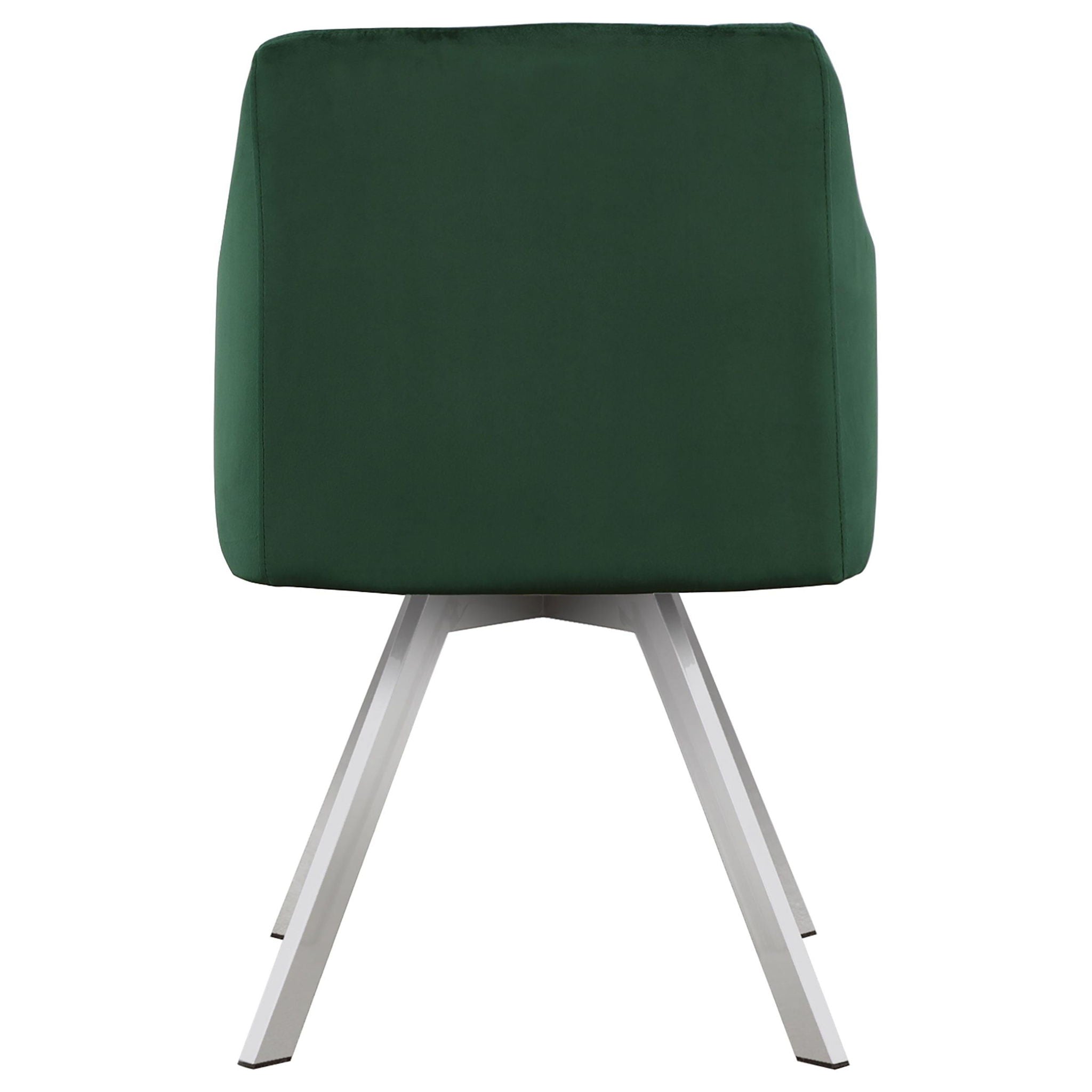 Arika Velvet Upholstered Swivel Dining Arm Chair Green - Atlantic Fine Furniture Melbourne FL