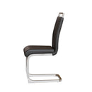 Modern Dining Chairs With Padded Seat, High Back