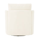 360° Modern Swivel Chair With Upholstered Curved Design