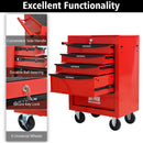 Rolling Metal Tool Chest With Drawers, Steel Storage Cabinet With Ball Bearing Slides