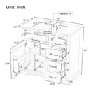36" Bathroom Vanity With Sink, 2 Tip Out Drawers, Soft Close Hinges