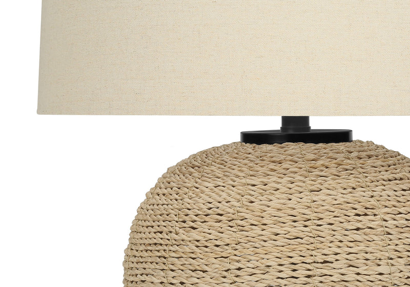 Lighting, Table Lamp, Rattan, Resin, Transitional - Beige