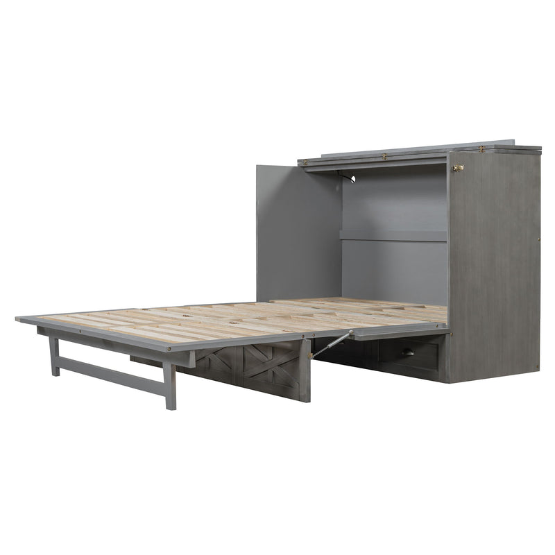Murphy Bed With Large Drawers And USB Ports