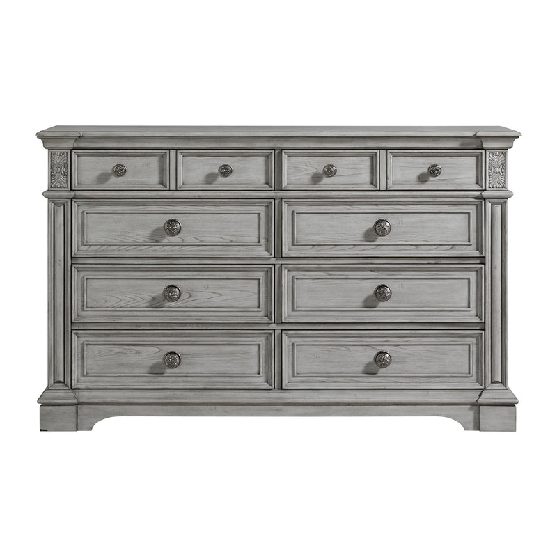 Glenmore - 8-Drawer Dresser - Aged Gray