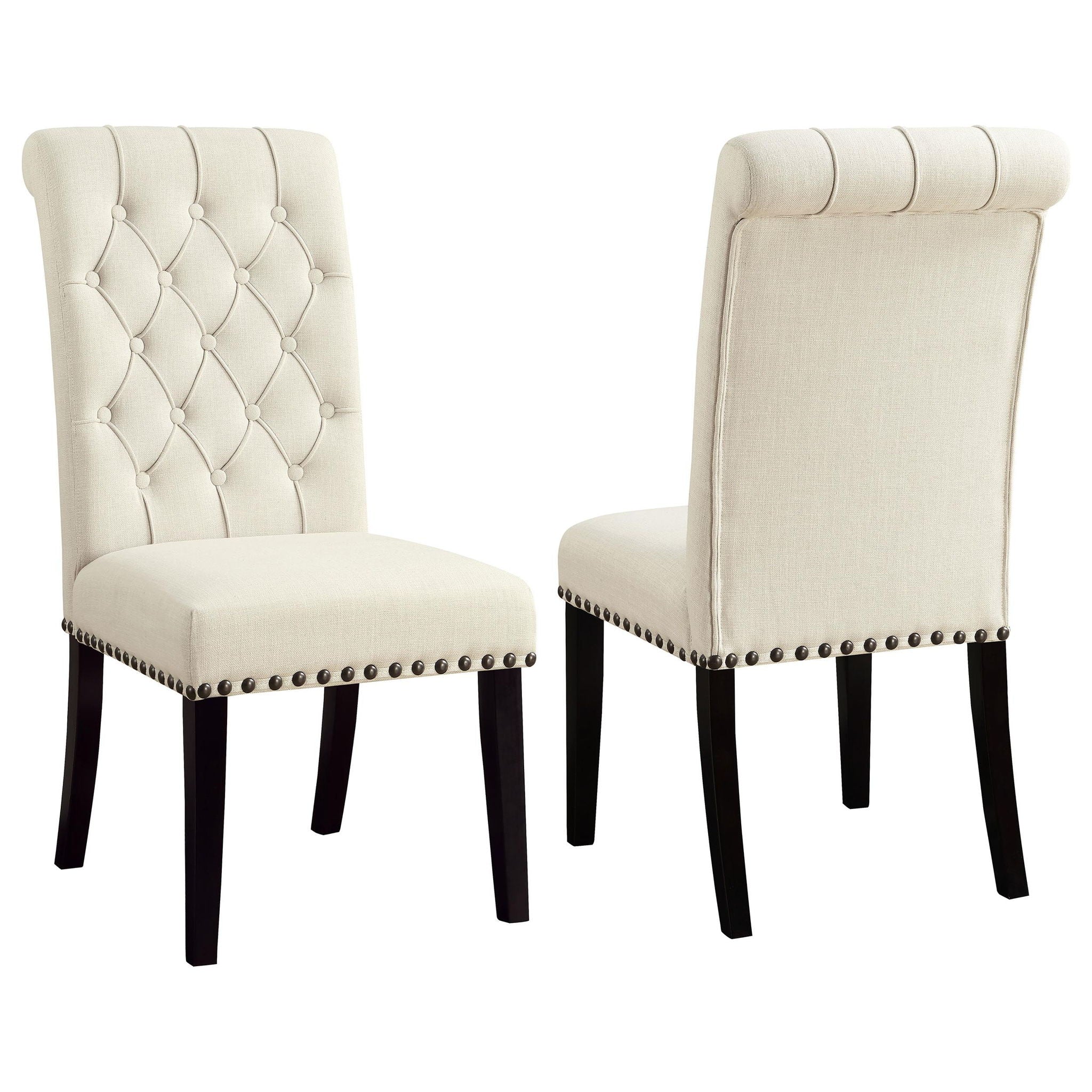 Alana Fabric Upholstered Dining Side Chair Beige (Set of 2) - Atlantic Fine Furniture Melbourne FL