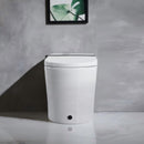 Smart Toilet With Bidet Seat Built In, Auto Open / Close Seat, Foot Sensor, LED Display - White