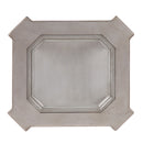 Northville - End Table - Clear Glass & Antique Silver