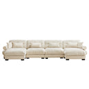 Super Comfort Oversized Modular Sectional Sofa With Movable Ottoman