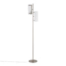 Rhonda - Contemporary / Glam Floor Lamp - Nickel / White