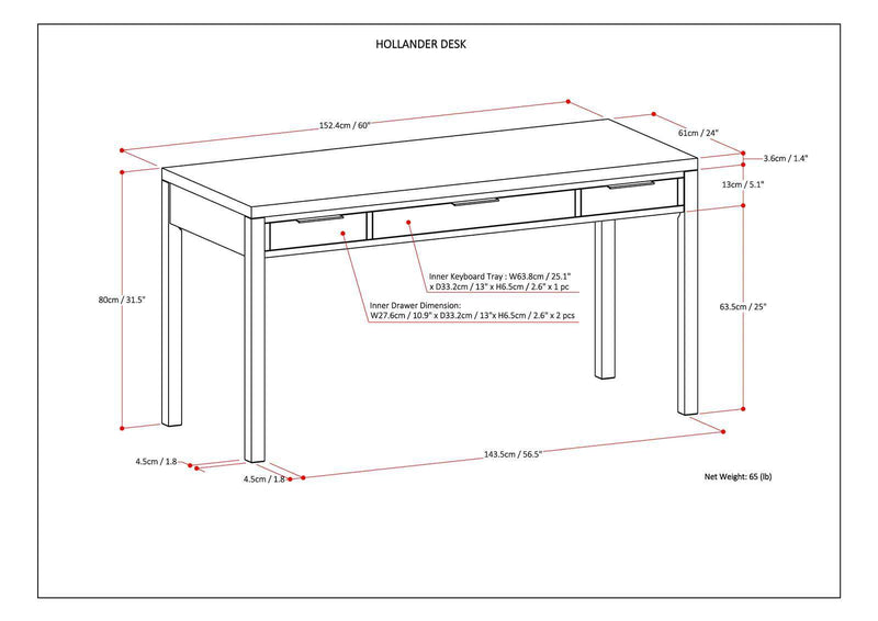 Hollander - Handcrafted Desk