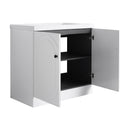Contemporary Freestanding Bathroom Vanity With Resin Sink & Soft-Close Cabinet Doors