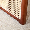 Dining Table With Imitation Rattan Design For Dining Room