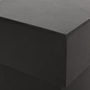 Outdoor Side Table, Patio End Table - Black