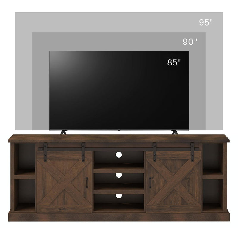 Farmhouse - TV Stand Console - Aged Whiskey