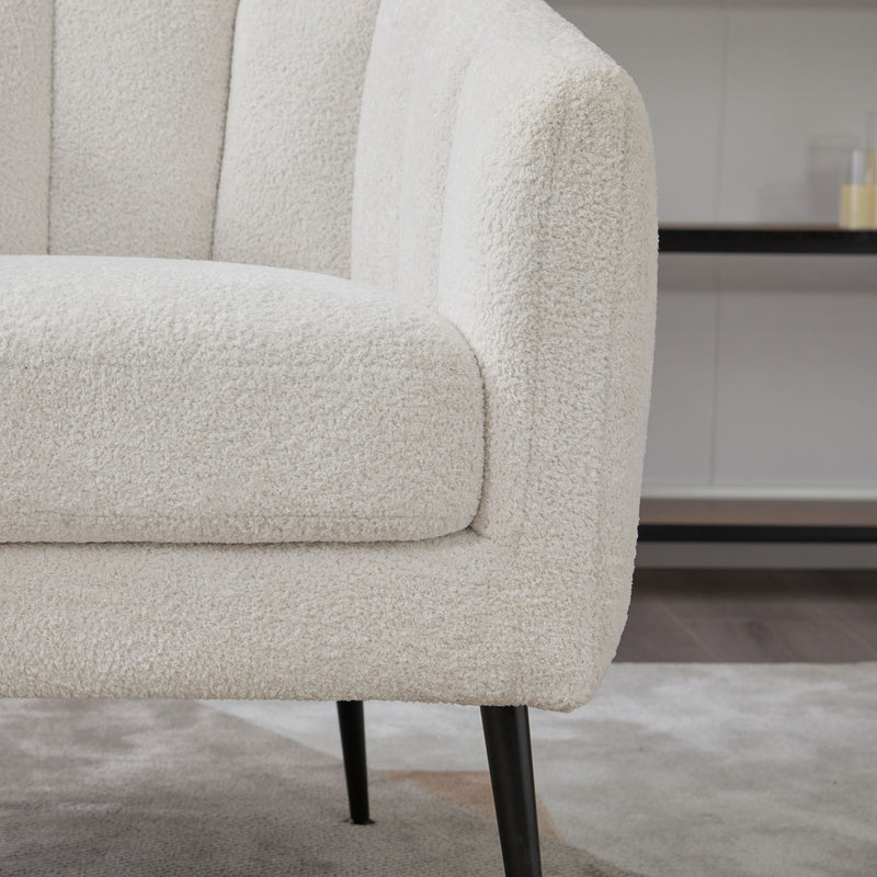 Vanity Barrel Accent Lounge Chair - Ivory