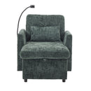 Multifunctional Chenille Recliner Sofa With Storage And Phone Bracket