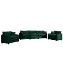 Elegant Corduroy Oversized Sectional Sofa Set With Deep Seats And Flexible Layout