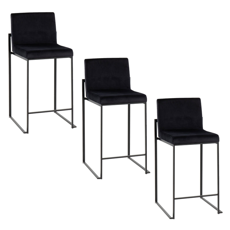 Fuji - Contemporary Modern Elegance, High Back Counter Stool