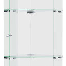 5 Tier Diamond Glass Display Case With 5 Dynamic LED Modes - Black