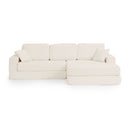 Modern Minimalist L Shape Modular Sectional Sofa, Corduroy Couch