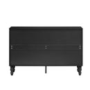 Modern TV Stand With 2 Spacious Storage Space And Anti-Tip Device