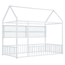 House Frame With Fence And Shelves