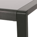 Maya Bay - Outdoor Patio Aluminum 4 Piece Chat Set With Cushion - Beige / Black