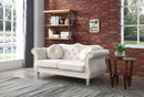 Stylish Flared Arm Loveseat