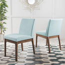 Contemporary Dining Chair SetWith Upholstered Fabric