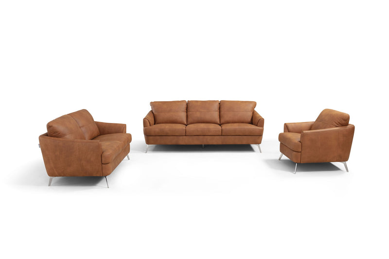 Safi - Sofa - CapPUchino Leather - Atlantic Fine Furniture Inc