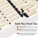 Upholstered Platform Bed With Special Shaped Velvet Headboard