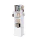 360 Degrees Rotating Makeup Cabinet With Full-Length Mirror, Jewelry Storage