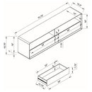 Ellice - TV Stand Media Console - White