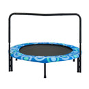 Joy Children's Trampoline With Handrails For Indoor And Outdoor Fun - Blue