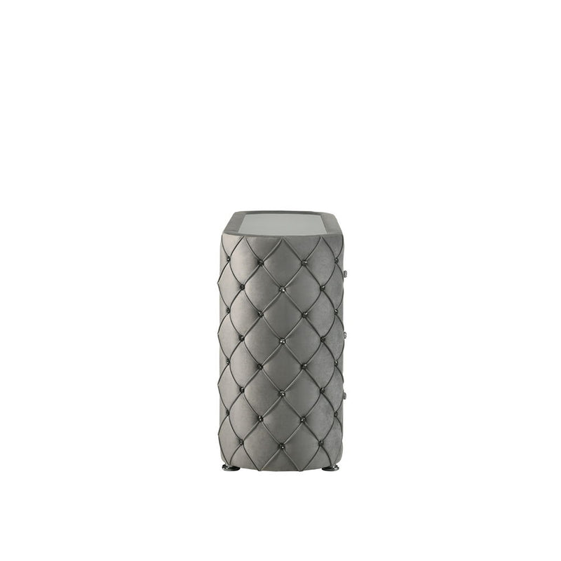 Perine - Dresser - Gray Velvet - Atlantic Fine Furniture Inc