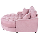 Modern Chaise Lounge Upholstered Sofa Couch With Tufted Seat And Detachable Pillows For Living Room