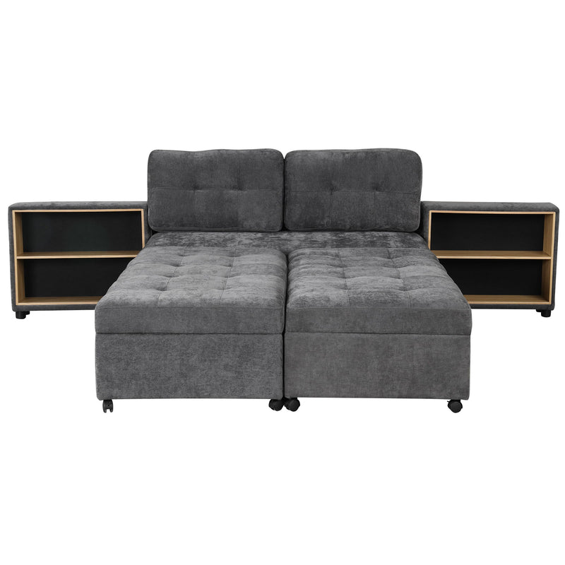 Versatile Modular Free-Combined Sofa With 2 Storage Racks