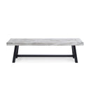 Tranquilizer - Outdoor Acacia Wood Bench With Slat Panel Design