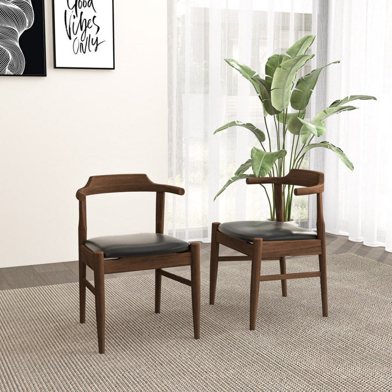 Damian - Mid-Century Solid Wood Dining Chair