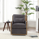 Comfy Accent Barrel Chair, 360 Degree Swivel