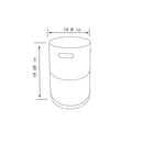 Steel Propane Tank Cover Round Tank Holder Hide Away Side Table - Gray