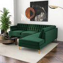 Brooke - Velvet Sectional Sofa
