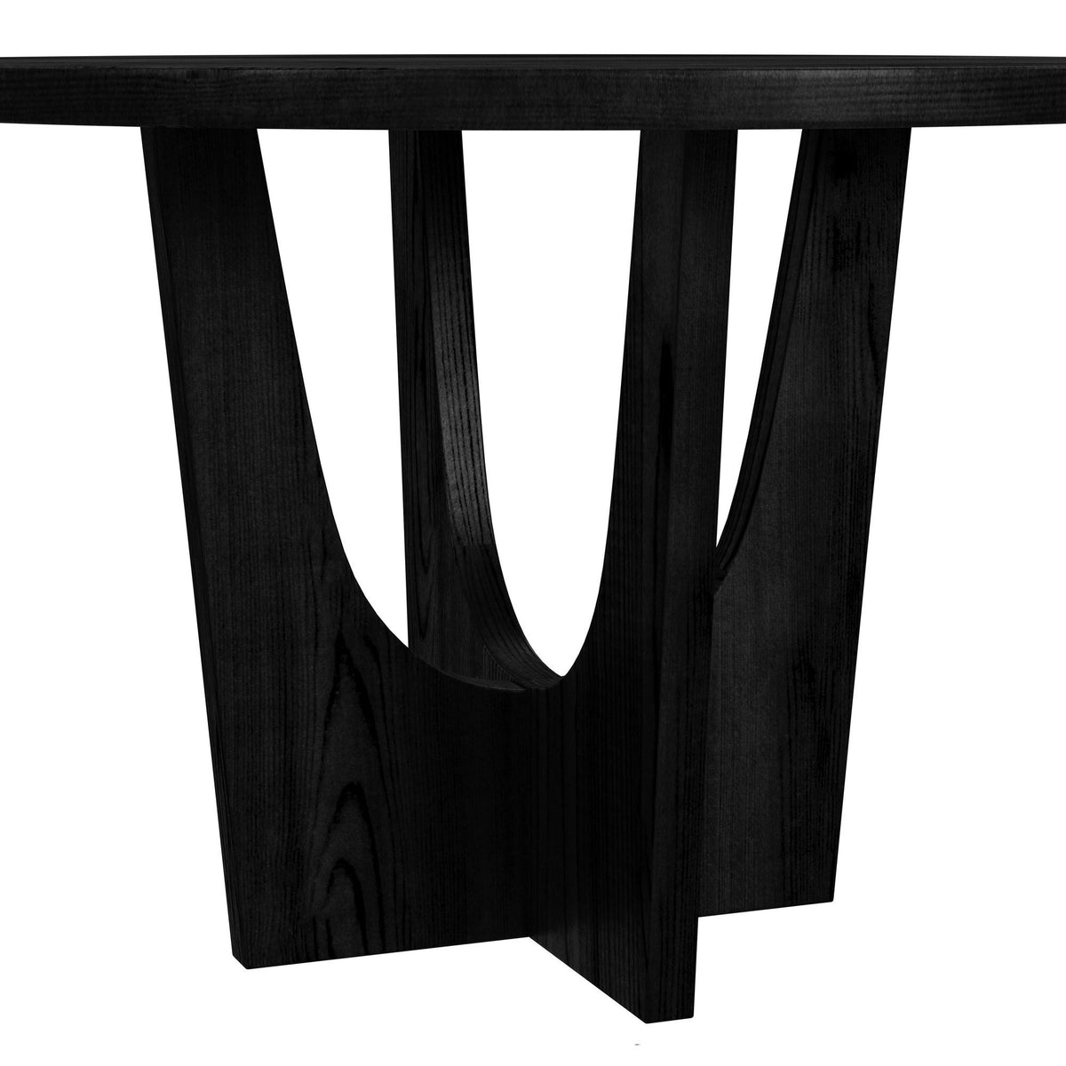 Oregon 5 Piece Counter Height Dining Set (Round Counter Table And Four Chairs) in Black by Elements International, view 21
