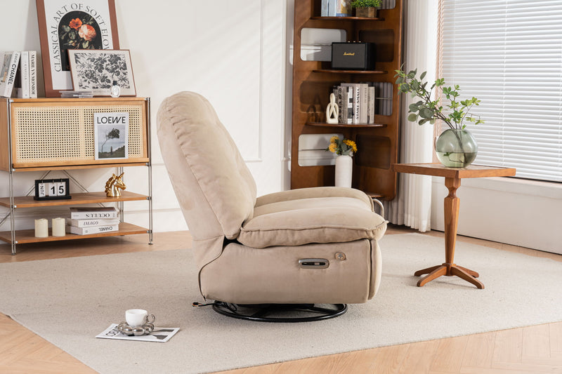 Power Recliner Swivel Glider USB Charger With Bluetooth Music Player, Sleep, Working, Game And Leisure