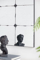 Traditional Decor Style Antique Glass Panel Mirror, Wall Mirror For Bathroom Entryway Console Lean Against Wall