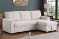 Lucca II - 84.5"W Reversible Sleeper Sectional Sofa with Storage Chaise